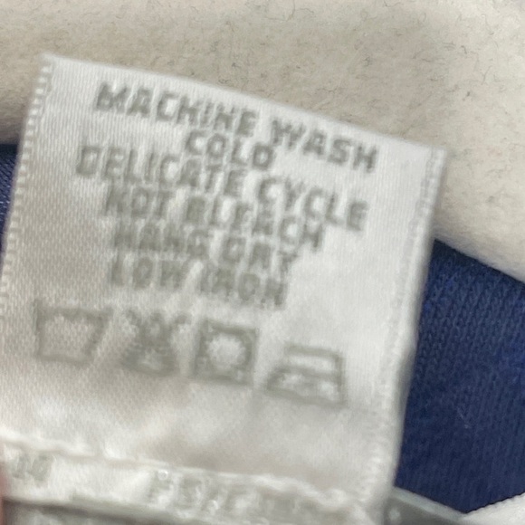 Carmen Von Glaser Luxury Pima Cotton Navy Blue Spa Robe Size Medium - Picture 4 of 4